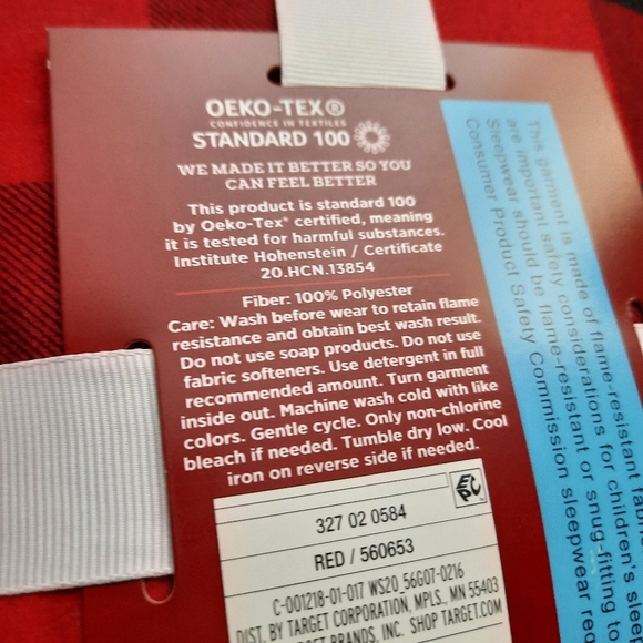 Target Wondershop Holiday Buffalo Check Flannel Pajama Nightgown Christmas - Picture 7 of 8